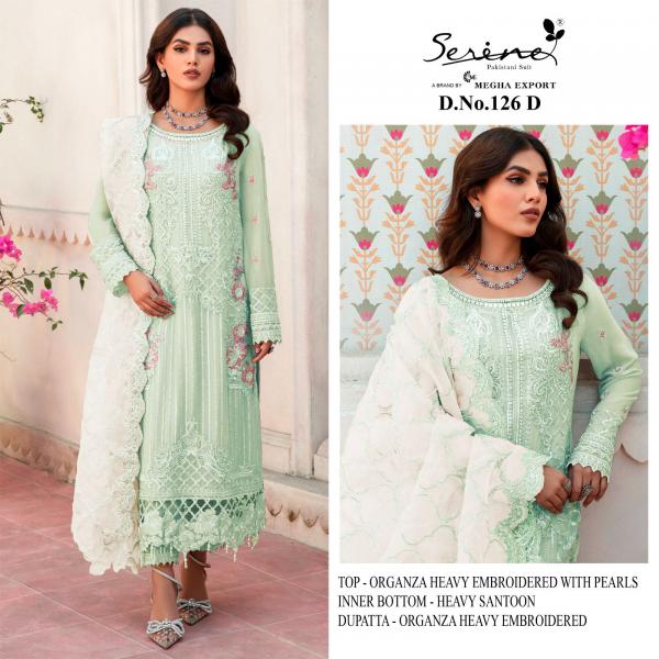 Serine S 126 A To D Exclusive organza Designer Pakistani Suit Collection